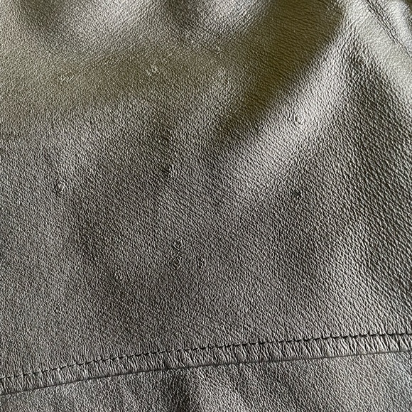 Cougar Leather Jacket Vintage Zip Up & Snap 4 Outside Pockets Lined Black Large - Picture 5 of 13